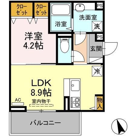 徳島駅 徒歩50分 1階の物件間取画像